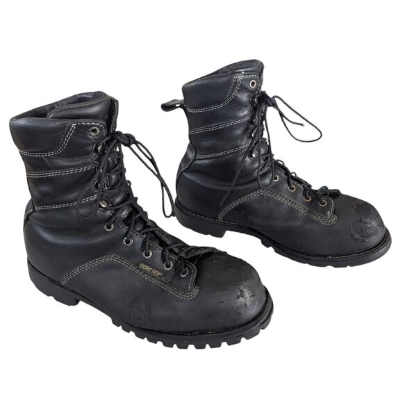 Red Wing Black Leather Steel Toe Lace Up Work Boots - Men\'s Size 12 main image 7
